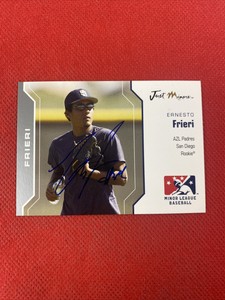 2006 Just Minors Silver Edition Ernesto Frieri #17 Auto Signed Autograph Padres 