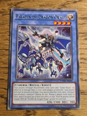 Paladin of Storm Dragon●YUGIOH●CYHO●2018●FRENCH●RARE●NM #05286 - Image 1 of 2