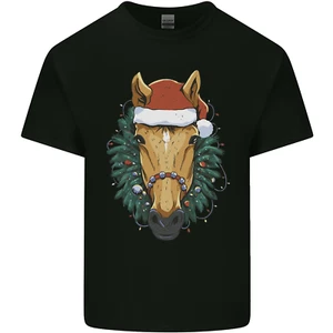 A Christmas Horse Equestrian Herren Baumwolle T-Shirt Tee Oberteil - Bild 1 von 106