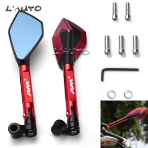 Red Motorcycle Rear view mirrors anti dizzines For SUZUKI RM RM250Z RMZ 250 450 - Picture 1 of 7