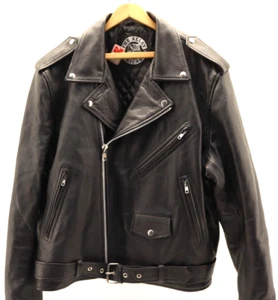The Alley Chicago Leather Motorcycle Jacket - Picture 1 of 24