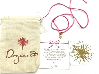 Dogeared wish bracelet w/ angel wing charm on the pink string - Image 1 of 2