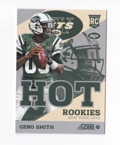 2013 Score Hot Rookies Retail #1 Geno Smith RC Jets Seahawks West Virginia WVU - Picture 1 of 2