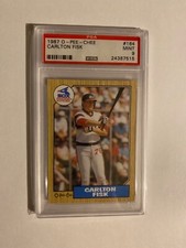 1987 o-pee-chee Carlton Fisk #164 PSA 9