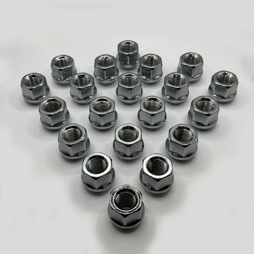 Tuercas de rueda abiertas M12x1,5 (plateadas) x 20 para Honda Odyssey Prelude S2000 Shuttle Foto 1 de 4