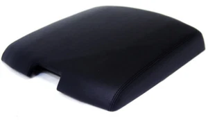 Real Leather Black Center Console Lid Armrest Cover Fits 09-16 Dodge Ram - Picture 1 of 3