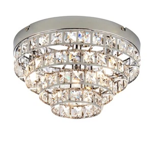 Ceiling Light Silver Motown 4 Polished Chrome Endon MOTOWN-4CH - Picture 1 of 10