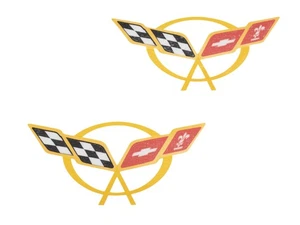 1997-2004 Corvette Door Sill Decal Yellow - Bild 1 von 2
