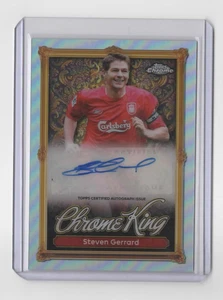 2026 Topps Premier League Debut Edition Steven Gerrard Chrome King Case Hit Auto - Picture 1 of 3