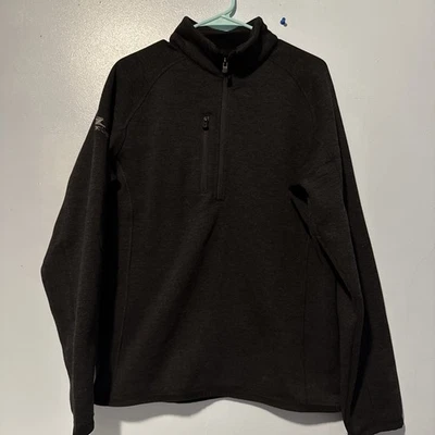 Pulôver masculino Stormtech lã 1/4 zíper com bolso no peito tamanho médio novo com etiquetas - Imagem 1 de 4