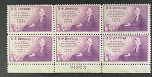 This Scott’s #737 Paid Tribute, In 1934, To The Mothers Of America. 6 Stamps - Picture 1 of 2