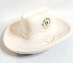 Lyndon B. Johnson Presidential Ceramic Cowboy Hat Cigar Holder Ashtray LBJ - Picture 1 of 6