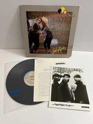 Thompson Twins Side Kicks Vinyl LP 1983 Arista Promo Stamp + Official Press Kit Foto 1 de 4