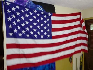 Bandera americana vintage Valley Forge 5x9 pies 100 % algodón hecha en Estados Unidos 50 estrellas - Imagen 1 de 14