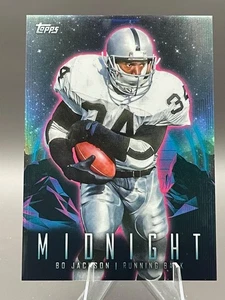 BO JACKSON #336 MIDNIGHT Career Insert Refractor 2023 Topps Composite RAIDERS - Picture 1 of 5