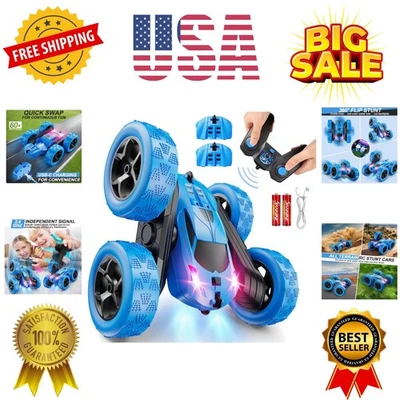 Remote Control Car, RC Cars Toys for Kids Ages 6-12, 4WD Stunt Car with LED L... - Image 1 of 4