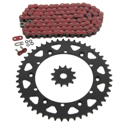 1987 1988 Yamaha YZ125 125 Red O Ring Chain And Sprocket 12/49 112L - Image 1 of 4