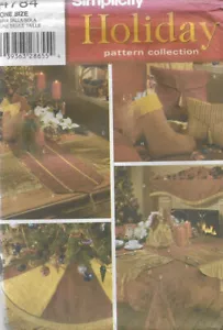XX4 SIMPLICITY 4784: CHRISTMAS ACCESSORIES SEWING PATTERN - Picture 1 of 2