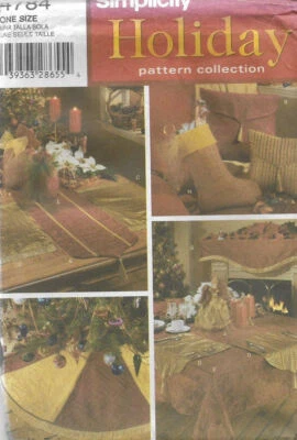 XX4 SIMPLICITY 4784: CHRISTMAS ACCESSORIES SEWING PATTERN - Image 1 of 2