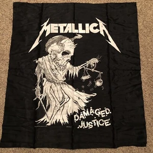 Vintage Metallica Konzert Flagge, 1989 beschädigt Gerechtigkeit und Gerechtigkeit für alle Banner - Bild 1 von 19