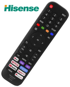 Control remoto genuino para Hisense 50A7100FTUK HT266544 50" Smart 4K Ultra HD HDR LED TV - Imagen 1 de 5