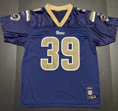 Camiseta de fútbol americano Steven Jackson #39 Reebok St Louis LA Rams juvenil grande (14-16) Foto 1 de 4