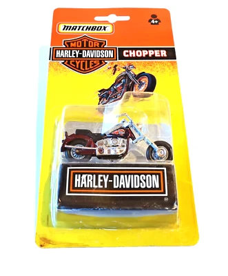 ✅  Matchbox Motorcycles * HARLEY DAVIDSON CHOPPER von 1992 in OVP * MOC - Bild 1 von 4