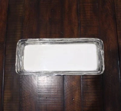 Decorative Serving Tray - Metal, Enamel Coated - Classic Star Home Brand - Image 1 of 4