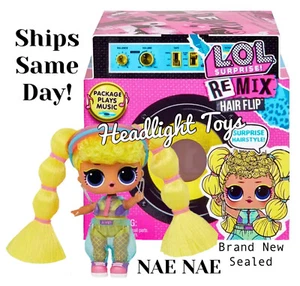 1 NAE NAE LOL Surprise REMIX Hair Flip Big Sister bambola disco musicale nuovo sigillato - Foto 1 di 11