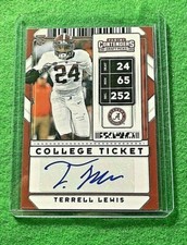 TERRELL LEWIS AUTO ROOKIE CARD JERSEY #24 RAMS 2020 CONTENDERS DRAFT PICKS RC SP