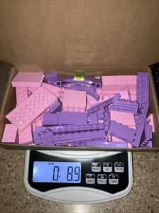 Bulk Lot Of 8 Oz Lego Random Pink Purple Parts Pieces Bricks - Picture 1 of 3