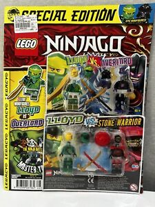 Lego Ninjago Legacy Magazine Issue 18 + 4 Minifigures Lloyd, Overlord, Stone…