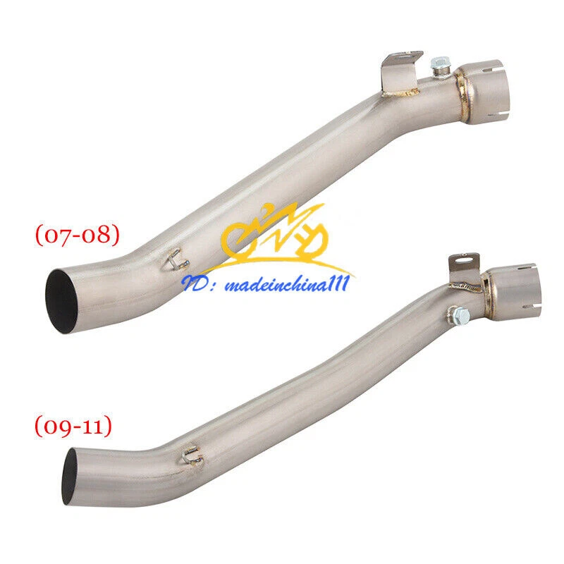 Tubo de conexión de tubo medio de escape de titanio para Suzuki GSXR1000 2007-2011 Foto 1 de 4
