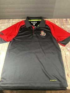 Reebok center ice collection ottawa senators polo Men’s Small Black Red NHL - Picture 1 of 9
