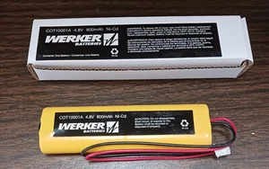 WERKER NOTAUSGANGSSCHILD AKKU COT1001A 4,8V, 800mAh Ni-Cd - Bild 1 von 6