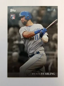 2020 Topps On-Demand Black And White Bubba Starling Color Variation 09/10 Royals - Picture 1 of 2