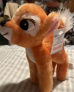 Walt Disney Animated Film Classic Bambi Deer Plush Stuffed Animal 7" Tall New - Picture 1 of 9