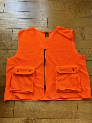 Cabela’s Hunting Vest Mens Orange 3XL Full Zip - Image 1 of 3