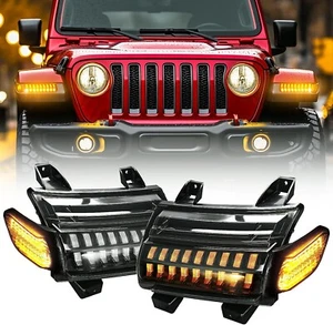Newest LED Turn Signal Lights DRL Side Marker Light for Jeep Wrangler Gladaitor - Picture 1 of 7