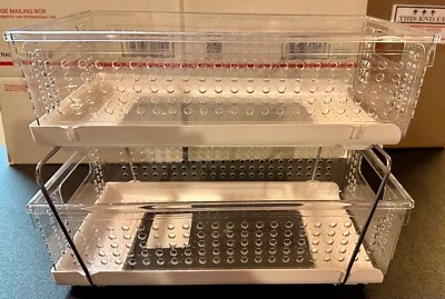 Organizador multiusos de plástico de 2 niveles Mademart con almacenamiento deslizable dividido Foto 1 de 4