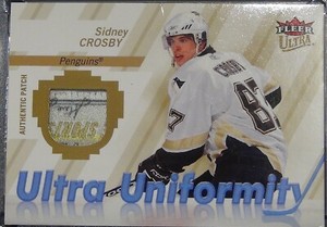 2007-08 SIDNEY CROSBY ULTRA UNIFORMITY PATCH TAG FROM THE «RC» GAME USED JERSEY