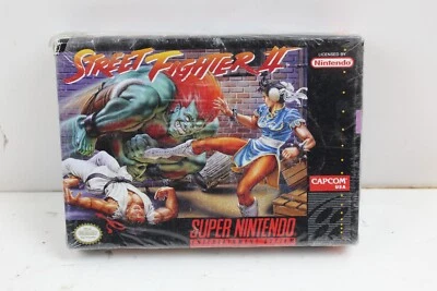 NEW, SEALED, SEAL DAMAGE READ Street Fighter II 2 Super Nintendo SNES 1992 - Image 1 of 4