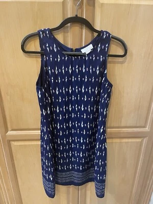 Vestido Kenar Azul Rosa Sin Mangas Forrado 6 Foto 1 de 3