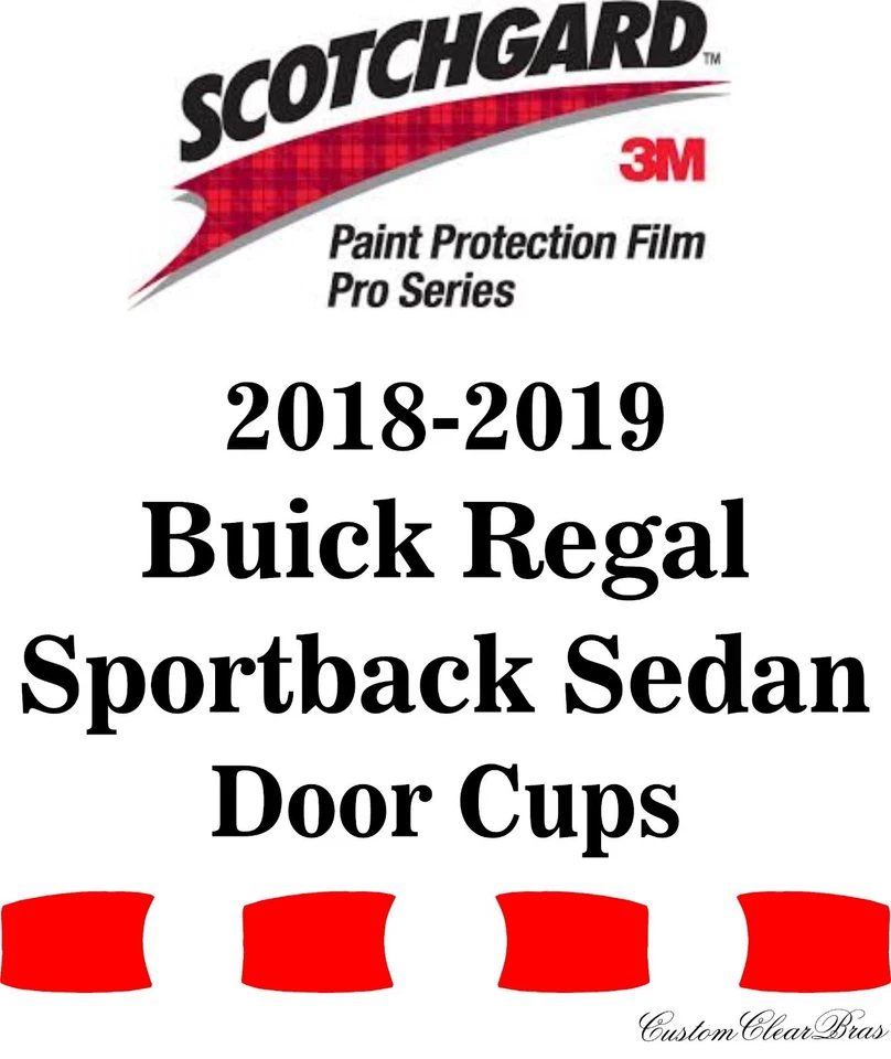 3M Scotchgard Paint Protection Film Pro Series 2018 2019 Buick Regal Sportback - Image 1 of 3