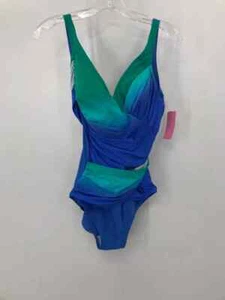 Pre-Owned Gottex Blue Size 10 One-Piece - Picture 1 of 3