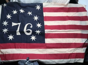 Vintage 1976 U.S.A. Bicentennial 13 Star Flag 2 x 3' - Picture 1 of 2