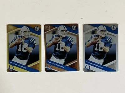 Peyton Manning 2018 Panini (3) Elements 3/10, 21/25, 6/50, Awesome! - Image 1 of 4