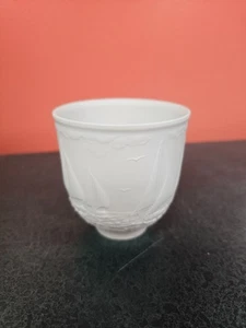 Lladro Collectors Society 1997 SAILING THE SEAS CUPS CANDLE HOLDER VOTIVE WHITE - Picture 1 of 6