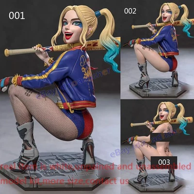 Harley Quinn Squat 1/6 1/3 1/2 Model Kit Unpainted Unassembled 3D Print 3 Ver. - Image 1 of 4