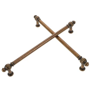 Manijas de gabinete retro 2 piezas: tiradores de cajón de bronce vintage - perillas de puerta de armario - Imagen 1 de 12